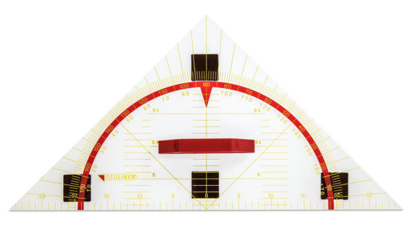 Geotrikotnik- hipotenuza 60 cm, magneten